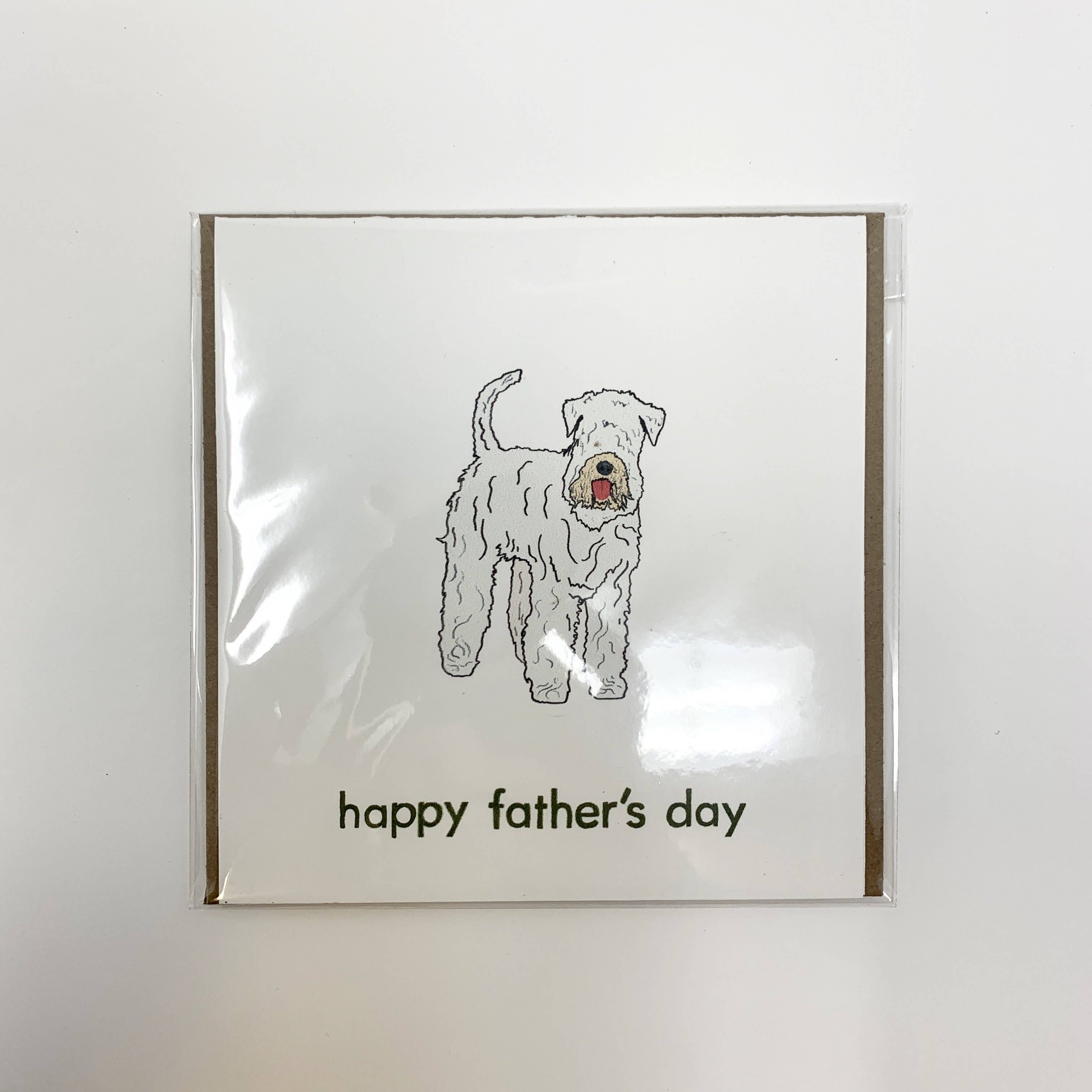 The Doggo Collection German Wirehair Pointer Happy Fathers Day Dog Greeting Card 